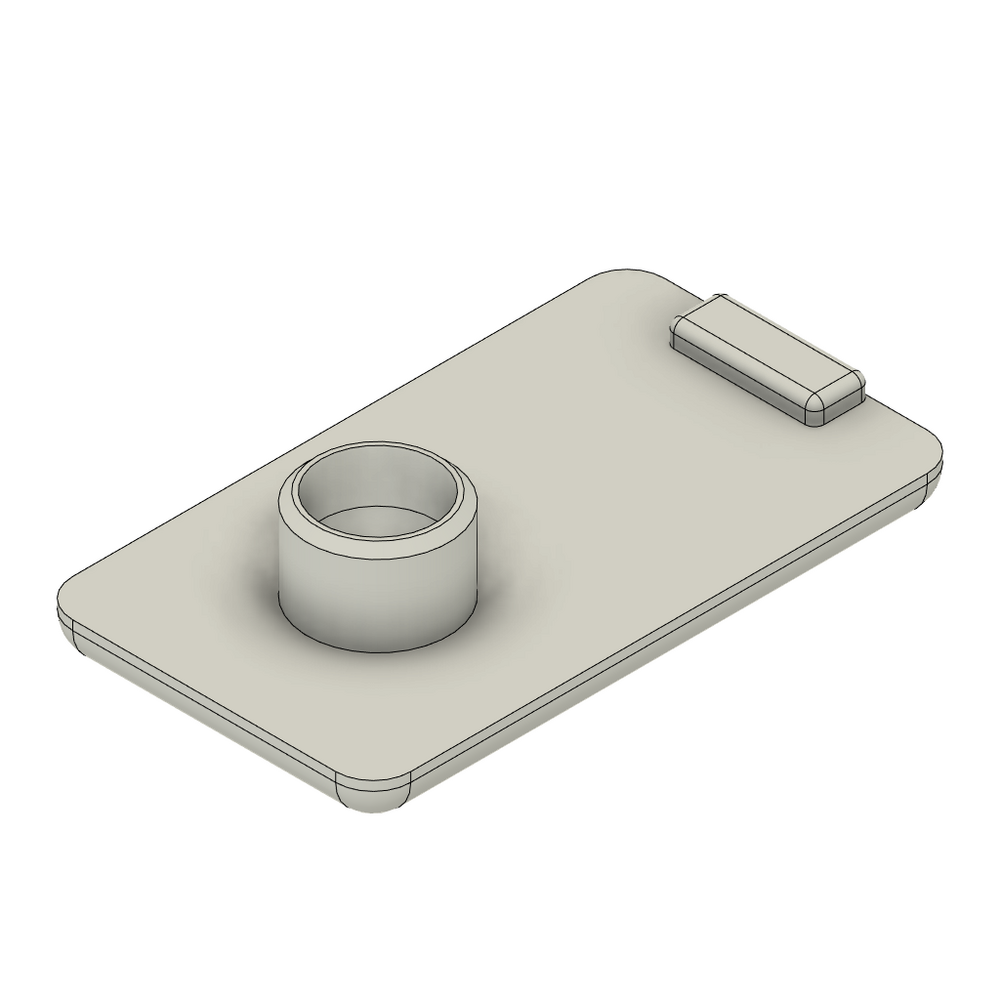 60-040-2 MODULAR SOLUTIONS POLYAMIDE PART<br>END CAP 32MM X 18.5MM LIGHT GRAY
